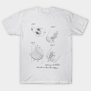 Foot Cushions Vintage Patent Hand Drawing T-Shirt